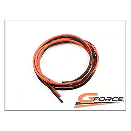 G-Force RC GF-1340-004 Silikon Kabel Superflex 1,3mm² 16AWG 490/0.08 Stränge 1m Rot + 1m Schwarz