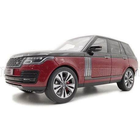 LCD MODEL - 1/18 - LAND ROVER - RANGE ROVER SV AUTOBIOGRAPHY DYNAMIC 2020 - ČERVENÁ ČIERNA