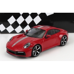 MINICHAMPS - 1/18 - PORSCHE - 911 992 CARRERA 4S COUPE 2019 - RED