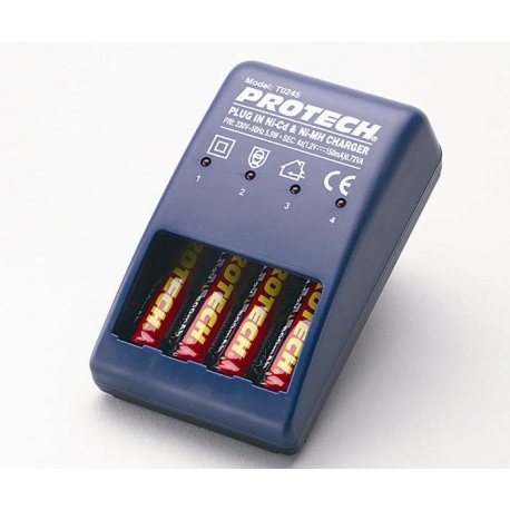 Protech AA-batterilader - T0245